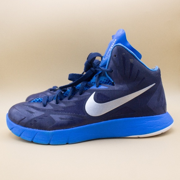 Nike Lunar Hyperquickness TB Midnight Navy Shoes 652775-404 Men's Size 7 - Picture 1 of 9